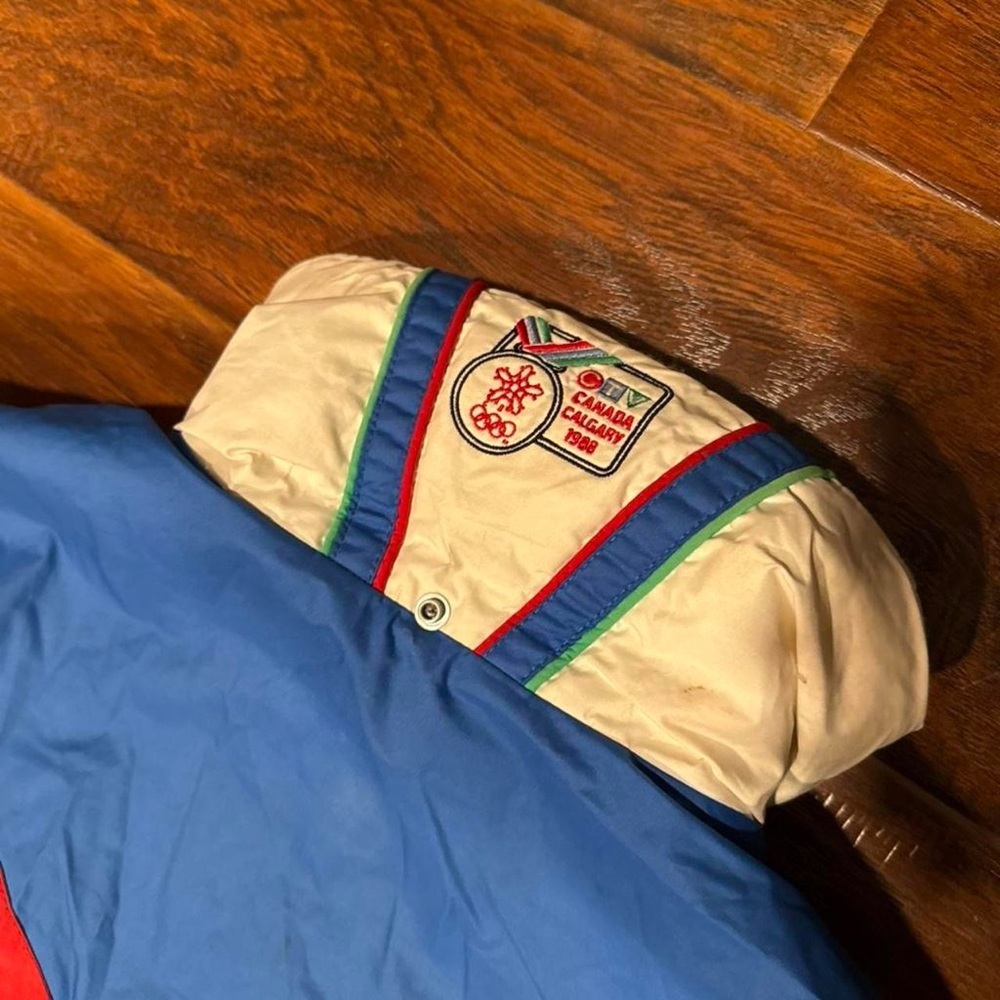 Vintage Sunice Calgary 1988 Olympic Colorblock Patched Ski Jacket - Picture 4 of 6
